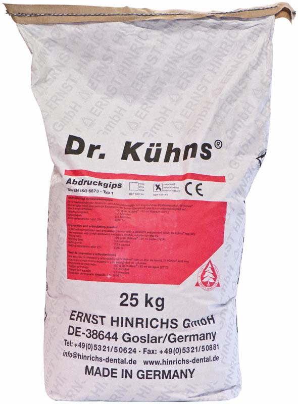 Hinrichs Dr.Kühns Abdruckgips 25kg rosa